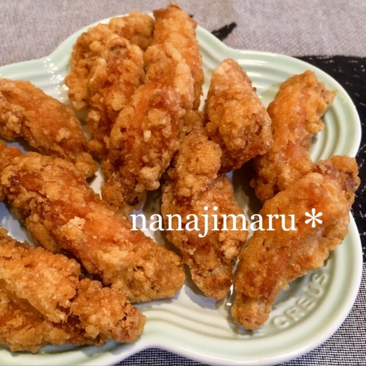 揚げたて旨旨 うちの手羽中唐揚げ レシピ 作り方 By ななじまる 楽天レシピ